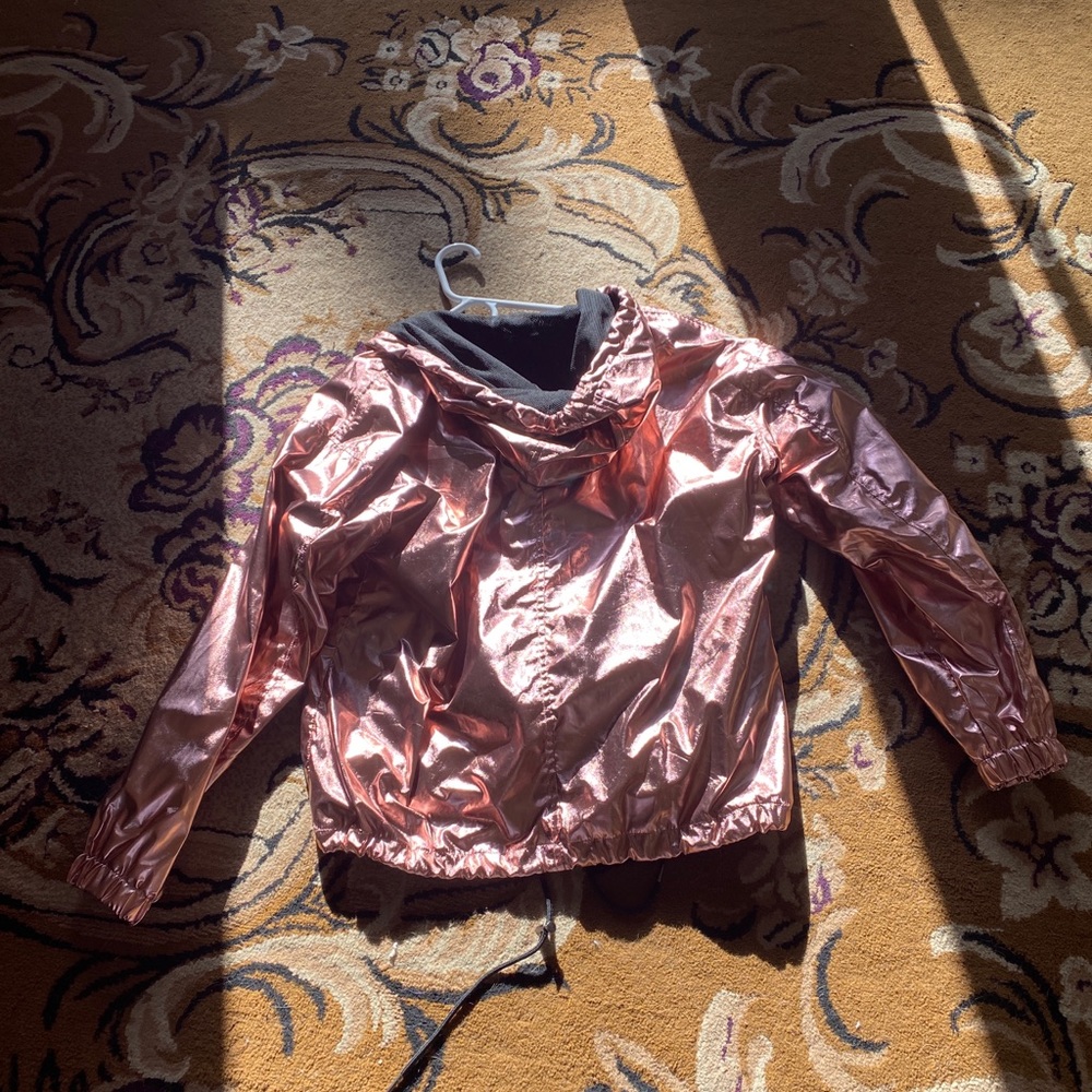 Rose Gold Fashion Nova Reflective Jacket Size Small